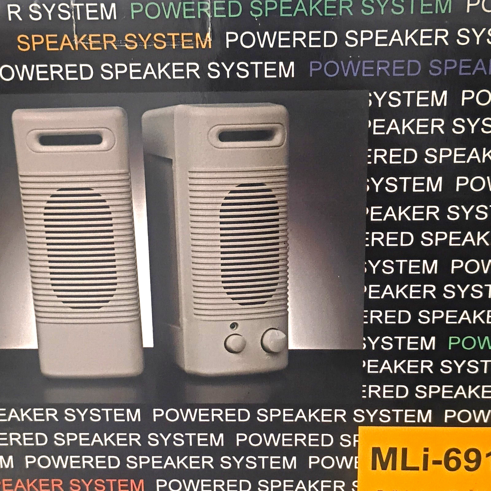 MidiLand MLi-691PA 2.0 Wired 14W RMS Computer Speakers Gray Volume Control