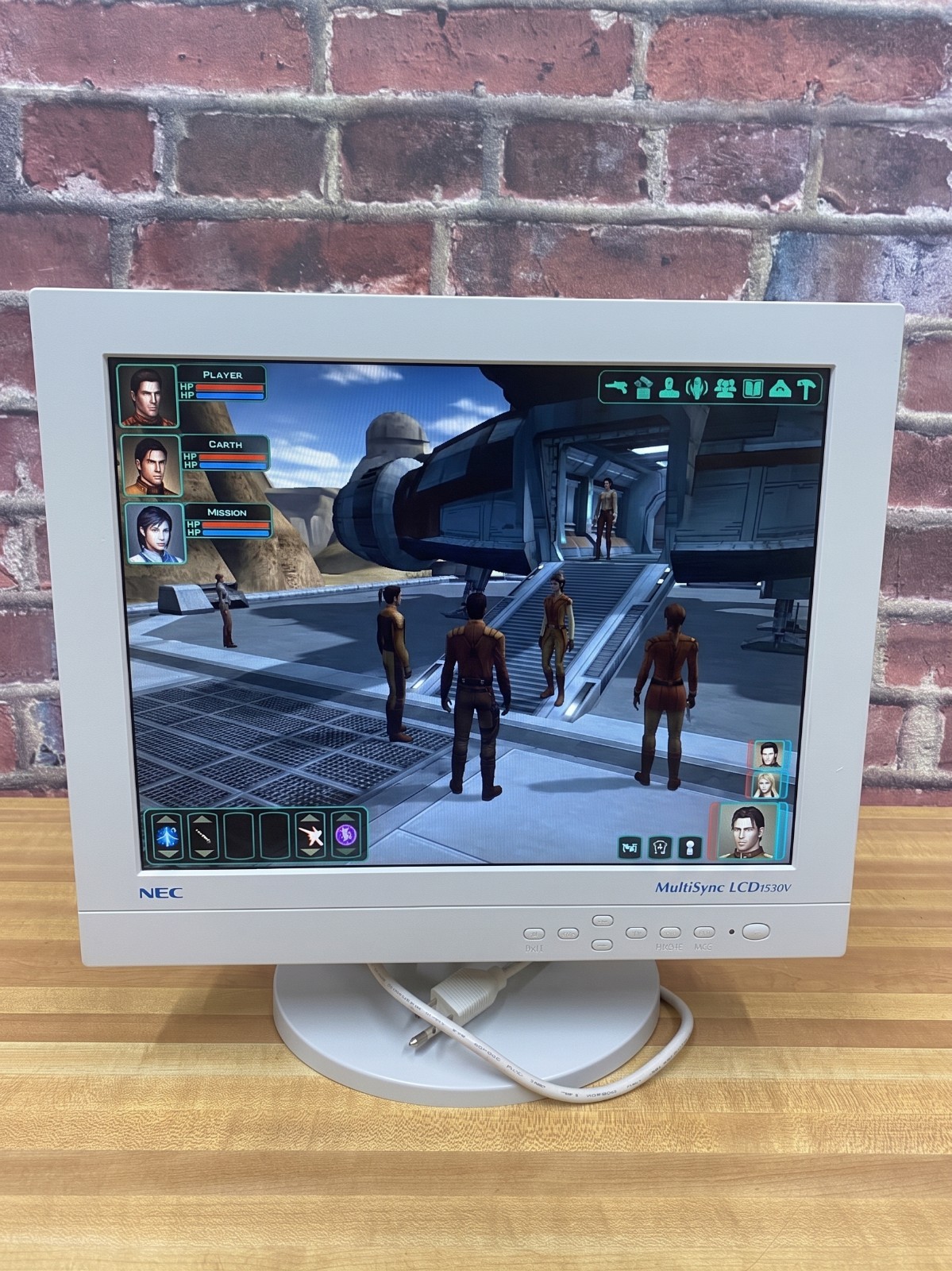 Vintage NEC MultiSync LCD1530V 15" VGA LCD 4:3 1024 x 768 Monitor Retro Gaming