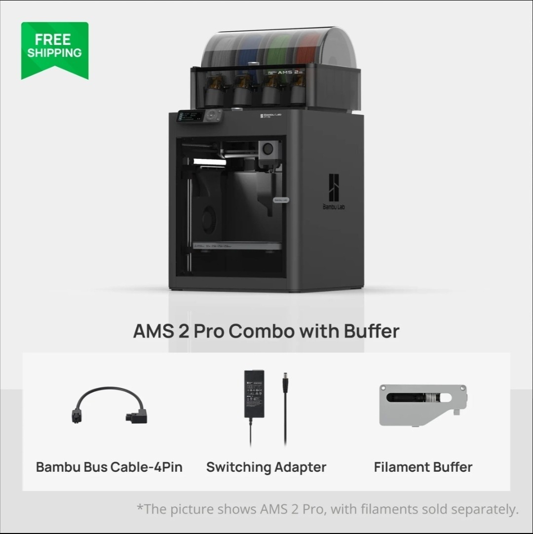 Bambu Lab P1S Combo + AMS 3D Printer - BRAND NEW FACTORY SEALED