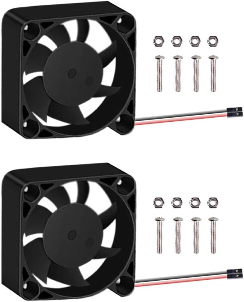 2Pcs 40x40x10mm DC 5V Brushless Cooling Fans for Raspberry Pi CPU Cooler