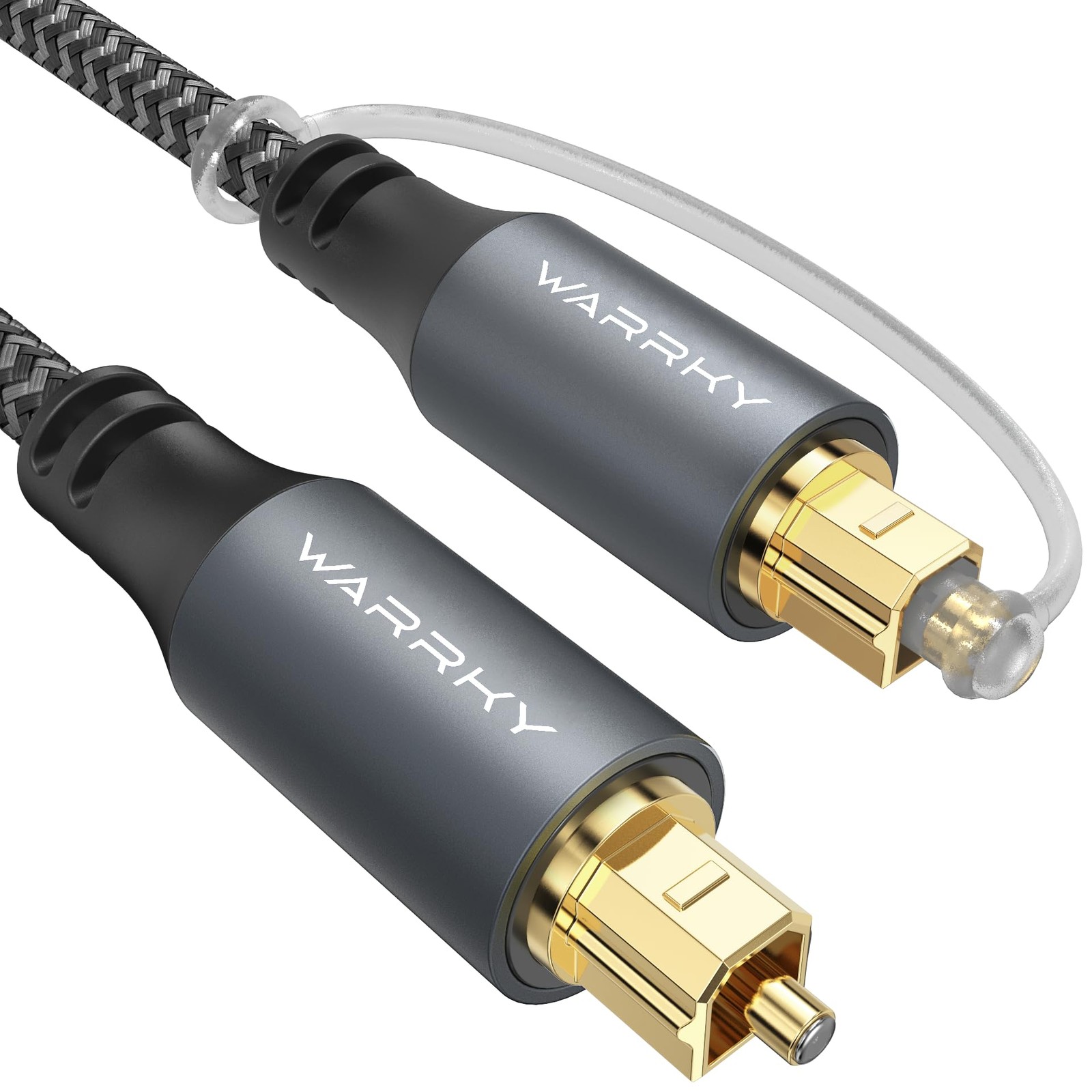 Optical Audio Cable 6ft Toslink Cable Braided Gold Plated for TV Soundbar PS4...