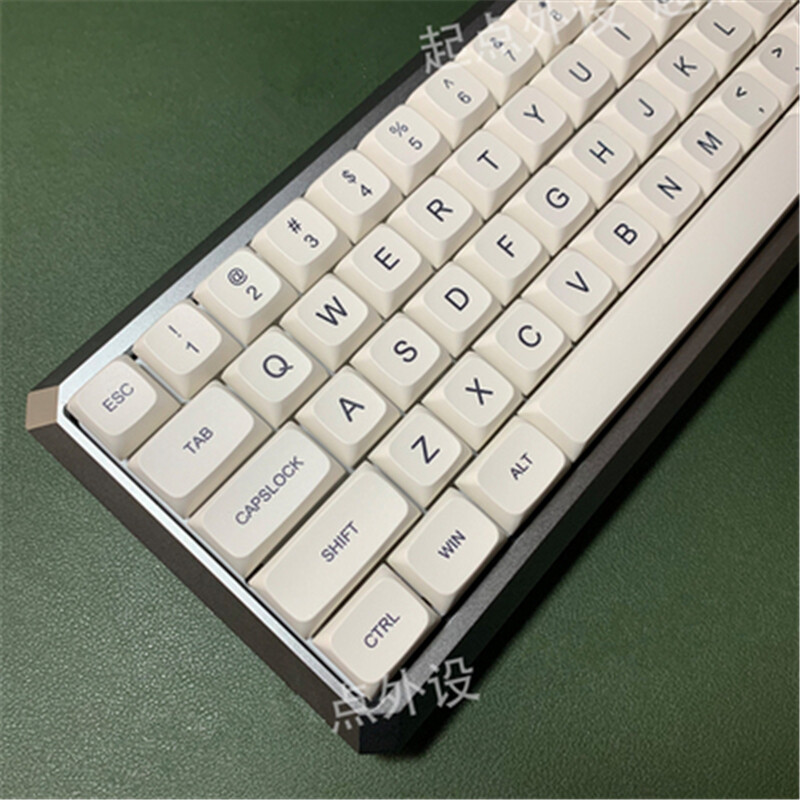 Japanese Simple White XDA Keycap PBT Dye-sub for Cherry MX Keyboard 120 Keycaps