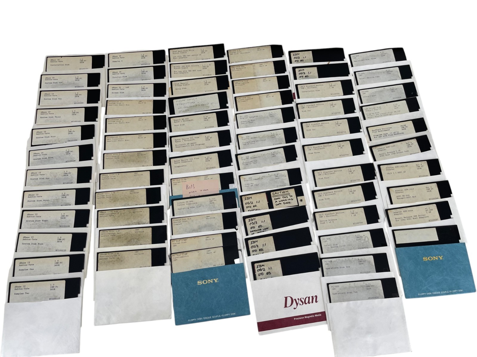 Vintage 5.25 -Inch Floppy Disk Lot of 70 – Mixed Brands – As Is / Untested #16