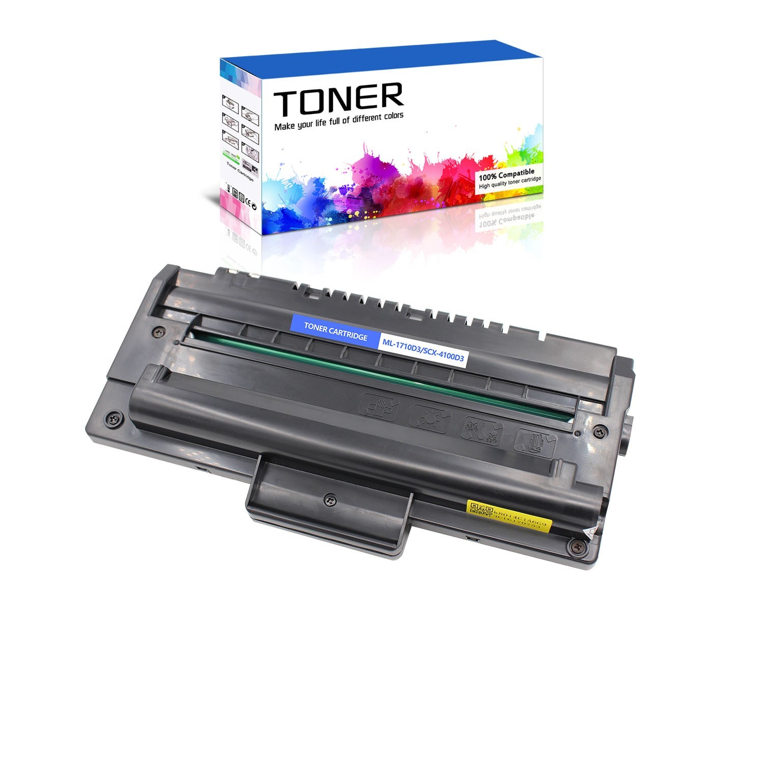 1PK Black ML1710 ML-1710 Toner Cartridge For Samsung ML-1710 ML-1740 ML-1750