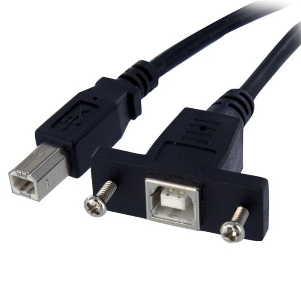 StarTech USBPNLBFBM3 StarTech Cable 3feet Panel Mount USB B to Feamal/Male