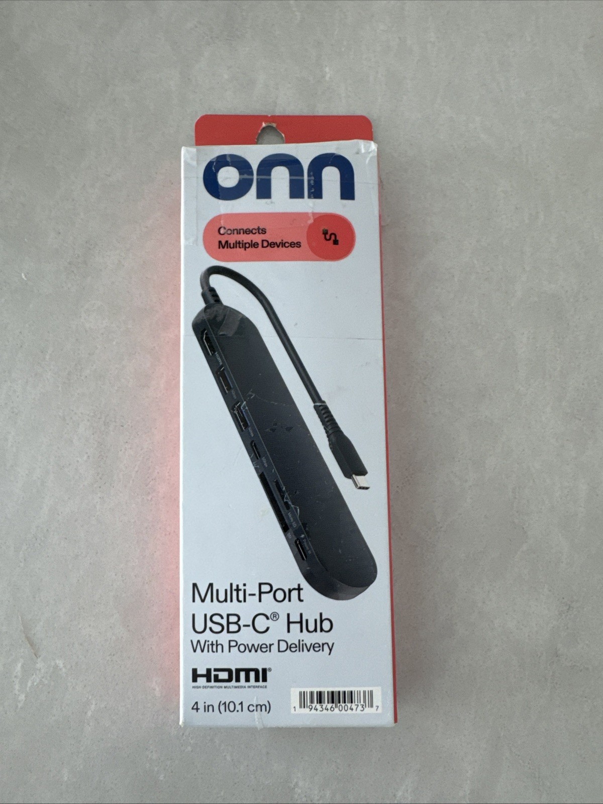 Onn Multi Port USB C Hub w/ Power Delivery Open Box Never Used