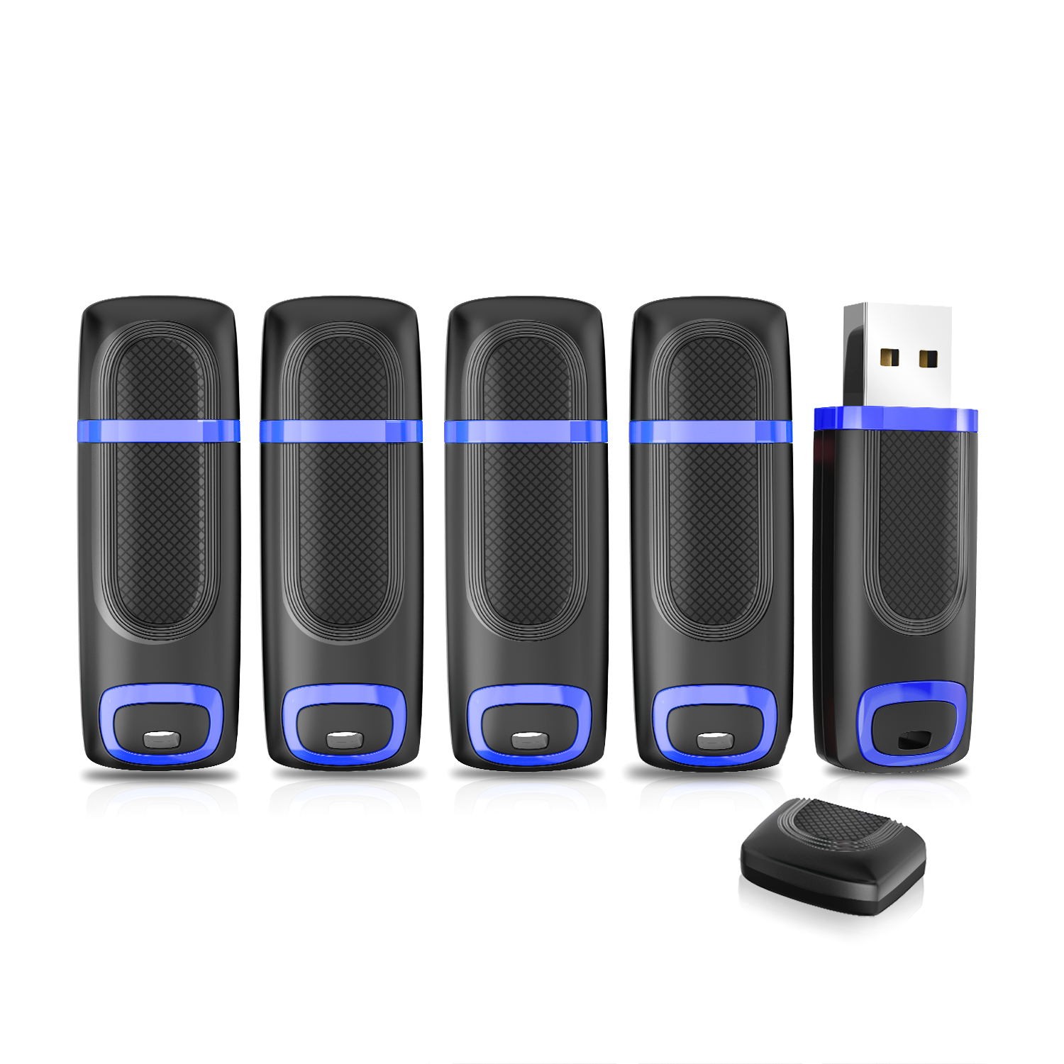 5‑Pack USB3.0 Flash Drive High‑Speed Thumb Drive External Memory Stick 16GB 32GB