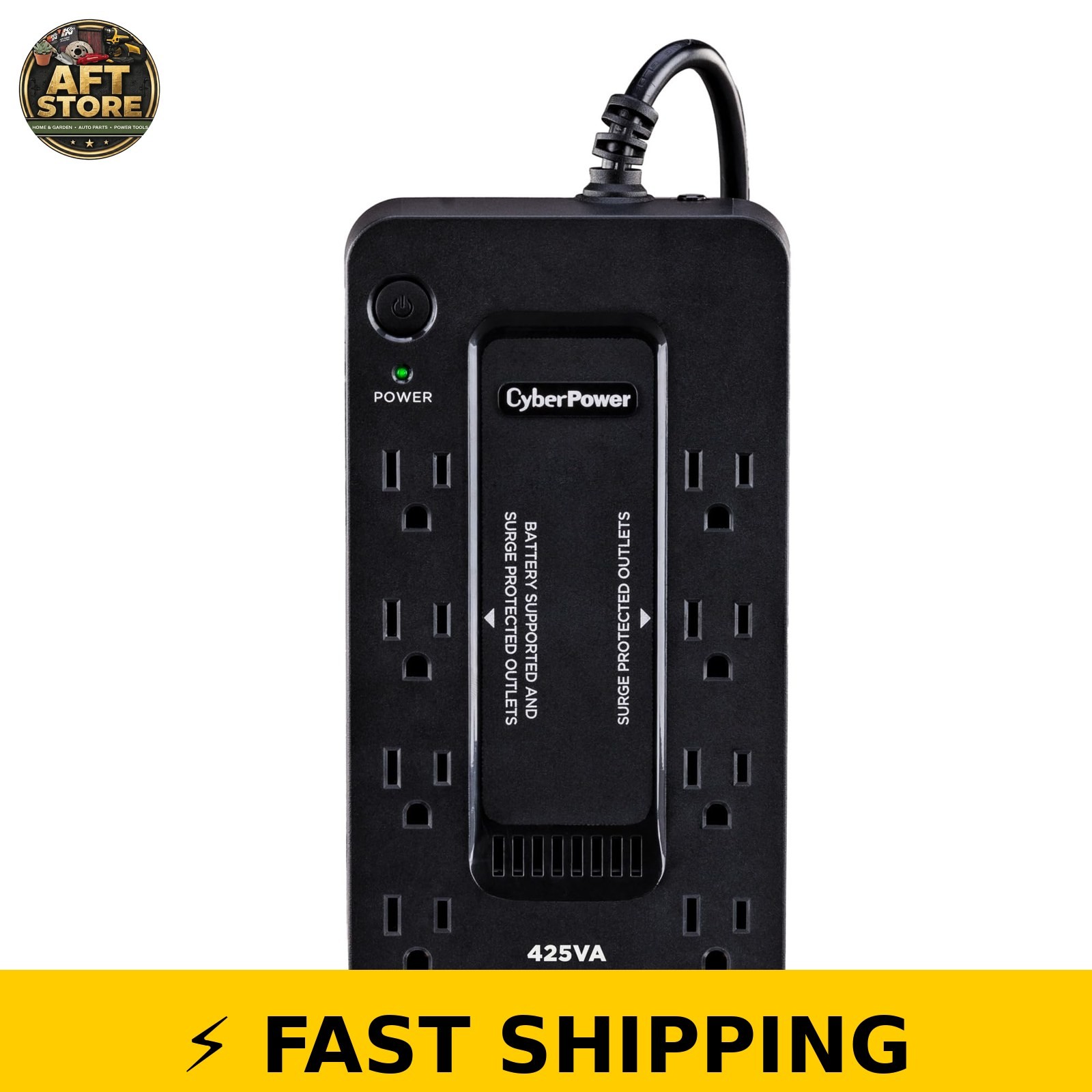 CyberPower ST425 UPS Battery Backup & Surge Protector, 425VA/260W
