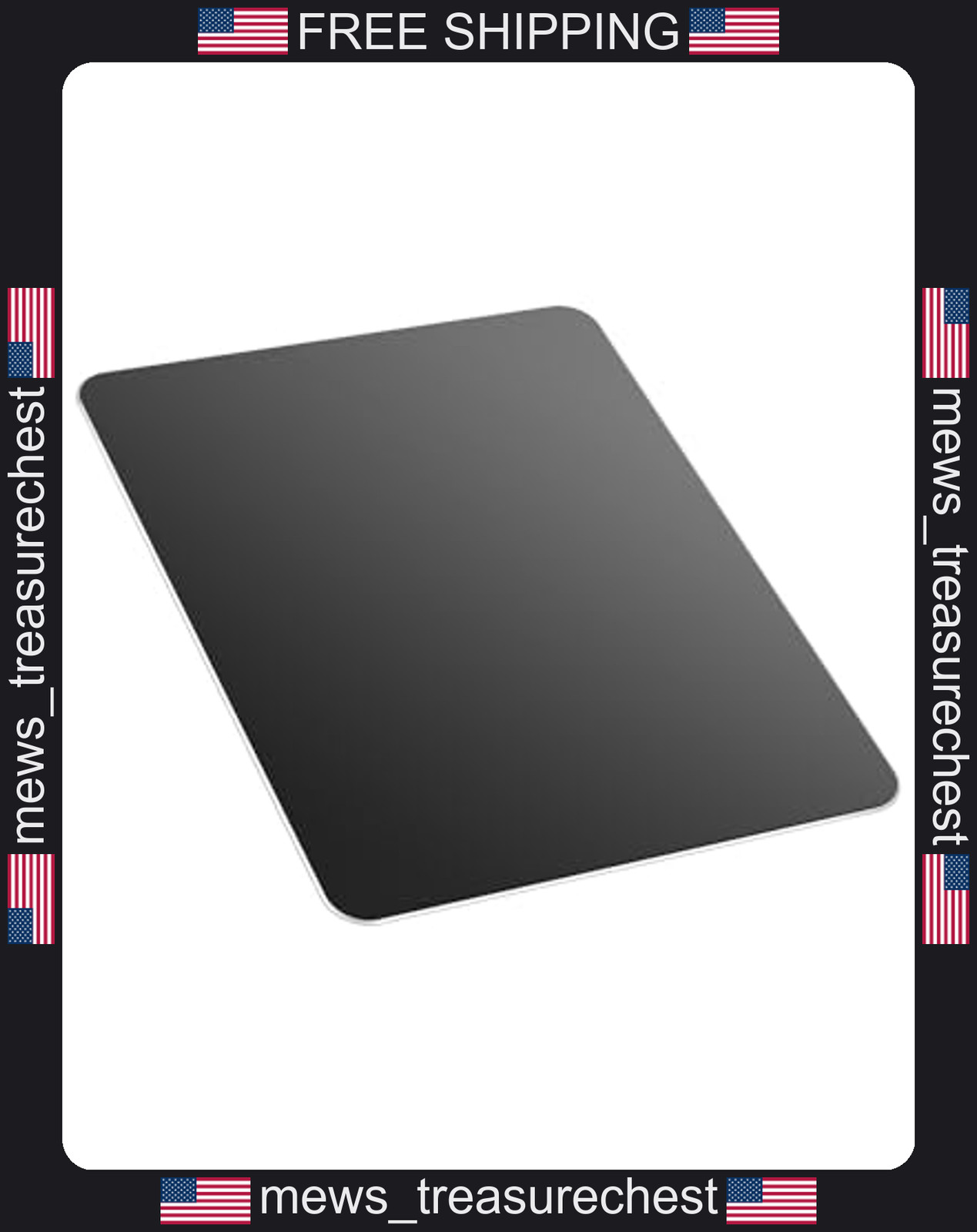 Aluminum Mouse Pad Double-Sided Waterproof Smooth Surface for Gaming & Office