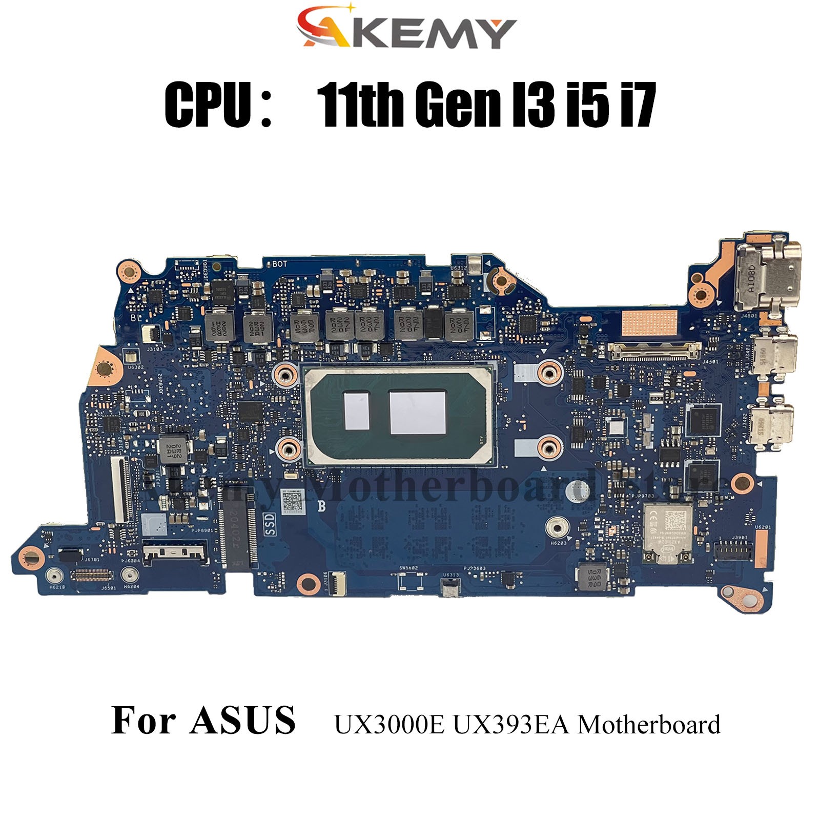 UX393EA Laptop Motherboard For ASUS UX393E UX3000E Mainboard W/ CPU tests OK
