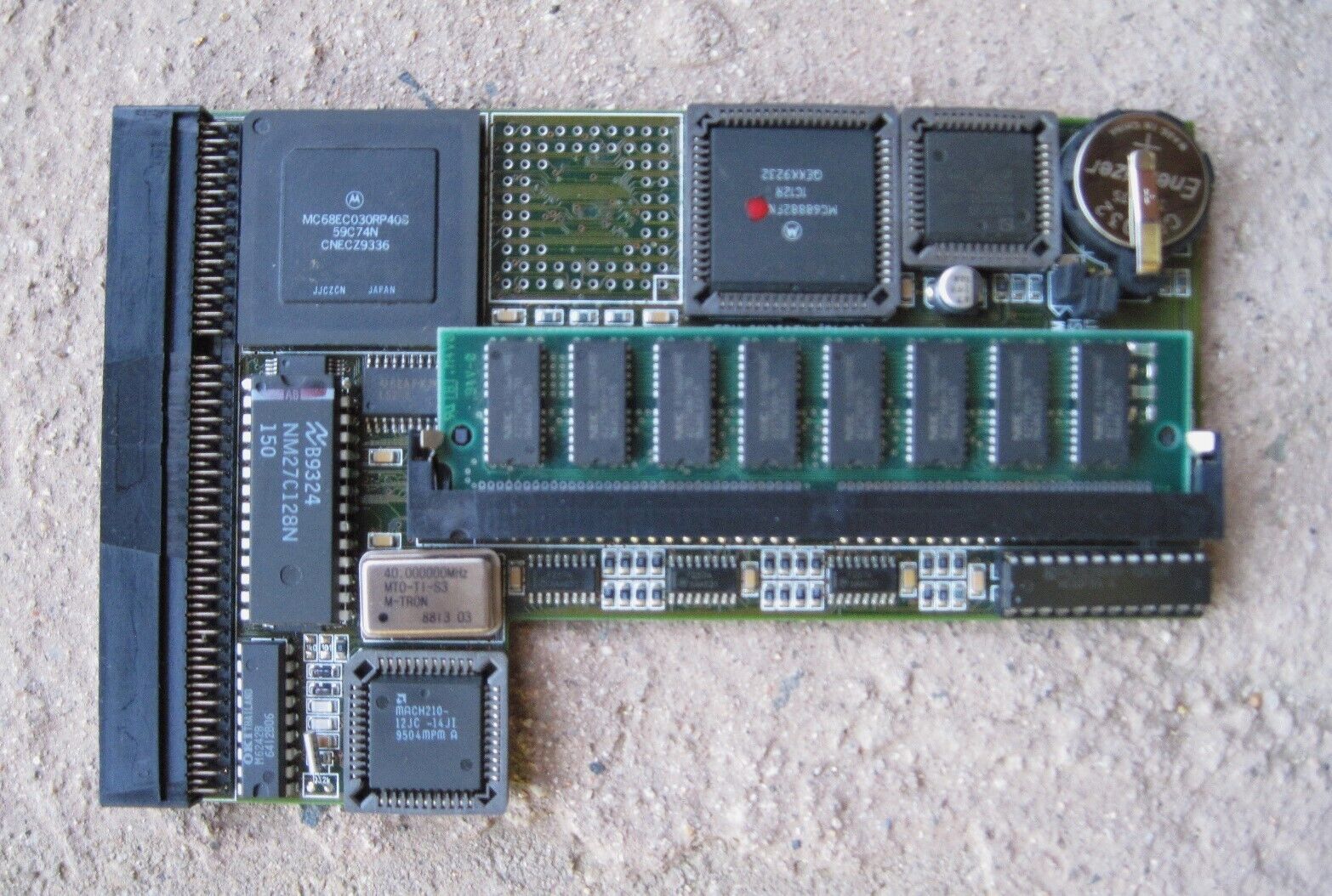 Amiga 1200 Accelerator Apollo Turbo MK with 16 Megabytes Fastram & FPU plus RTC