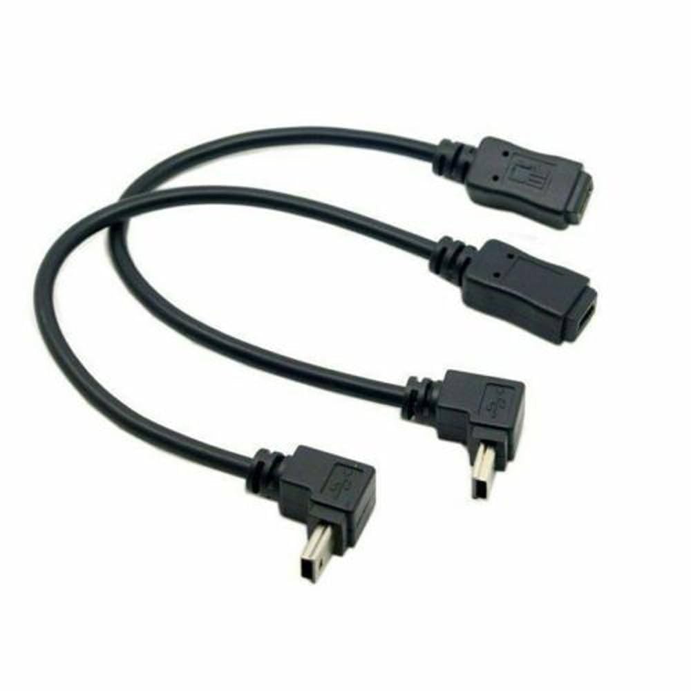 NFHK Mini USB 5-Pin Male to Female Extension Cable Up + Down Angle Japan Import