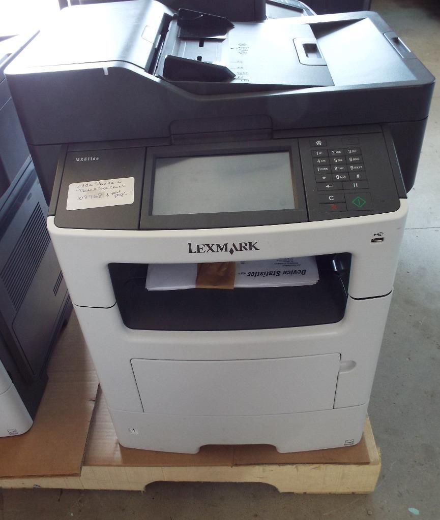 Lexmark MX611de Laser Printer Copy Color Scan Fax Duplex/Network PG CT: 14600