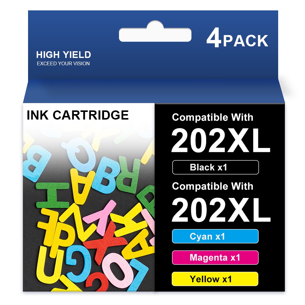 4x 202XL T202XL 202 XL for Epson XP-5100 Printer Ink Cartridge WorkForce WF-2860