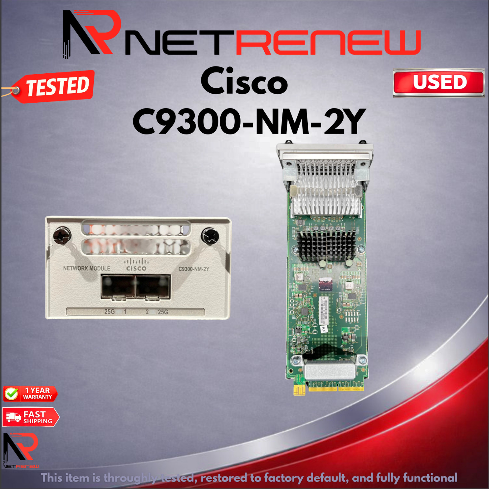 Cisco Catalyst C9300-NM-2Y  Network Module -  Same Day Shipping