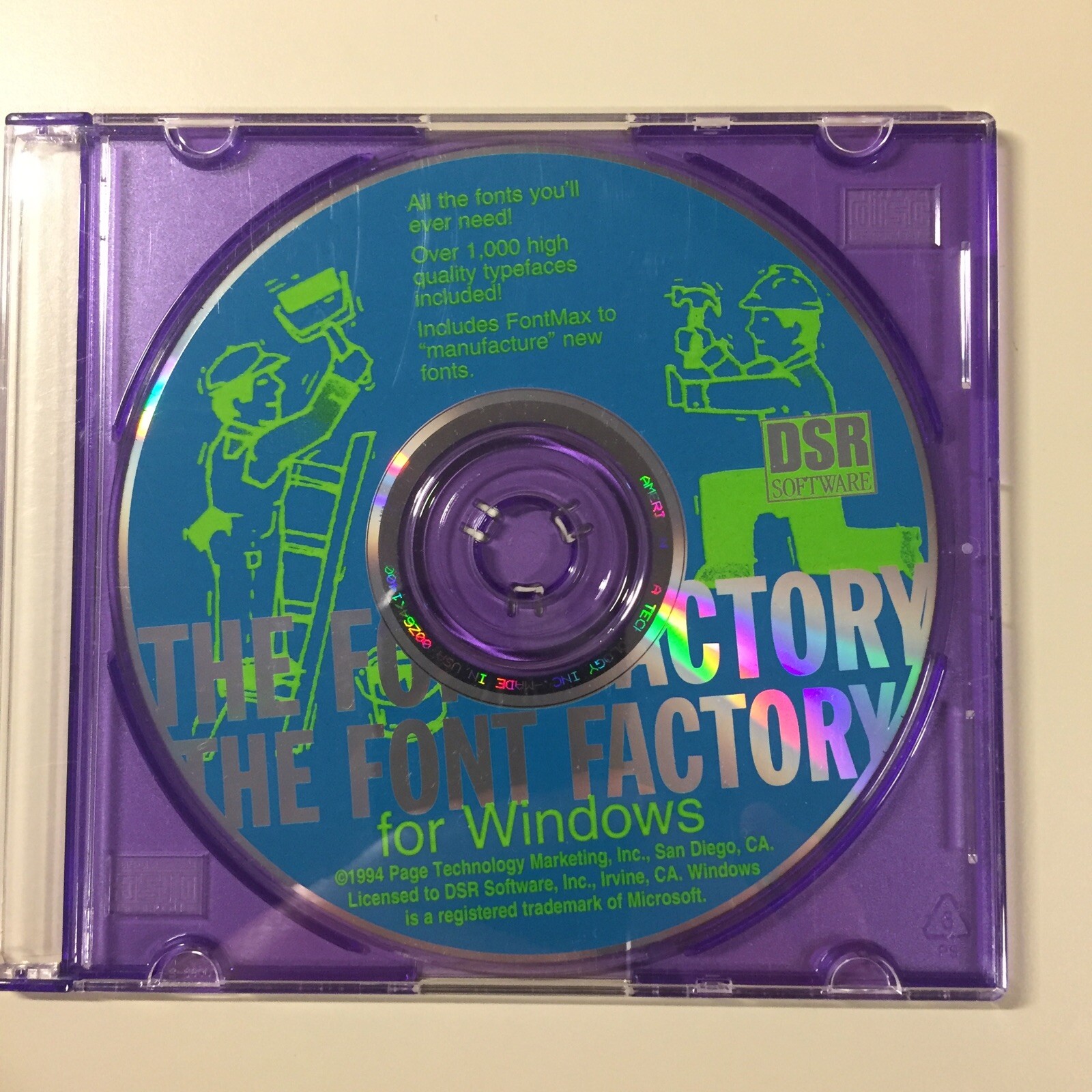 The Font Factory for Windows Disk 1994