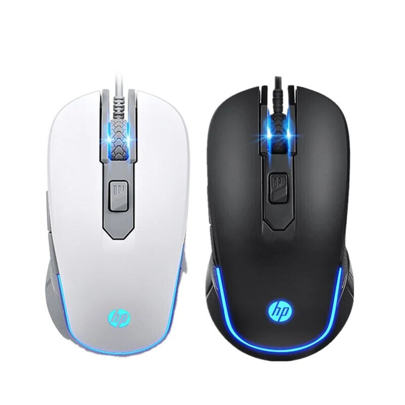 HP M200 Wired Gaming Mouse 2400 MAX DPI RGB (BLACK/WHITE) 