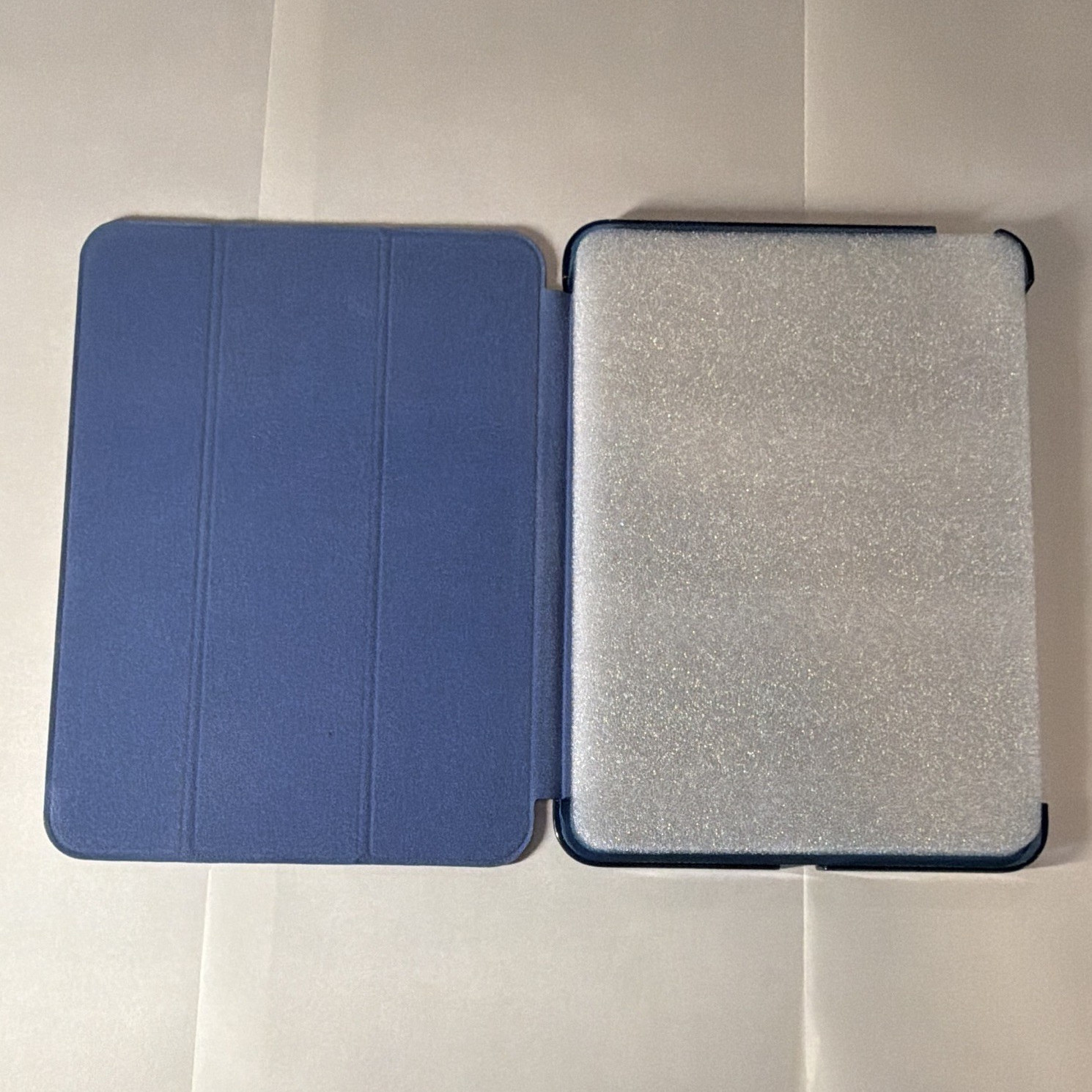 MoKo Blue Folding Folio Tablet Case Cover with Camera Cutout 