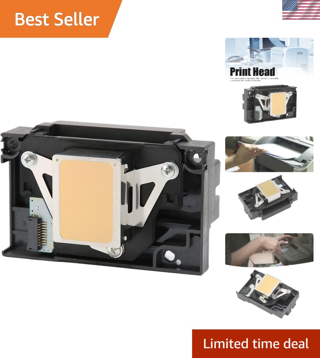 Durable ABS Printhead Replacement for L1800, R1390, R260, R390 Printers