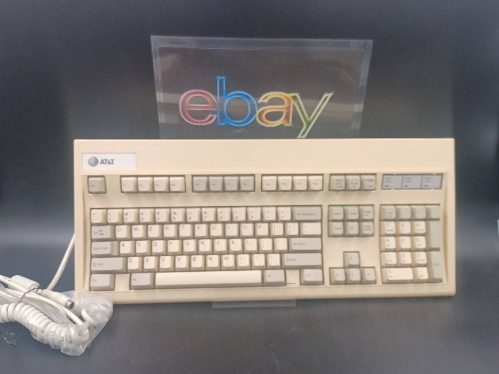 Vintage AT&T Enhanced Keyboard KeyTronic 305D✨️CRACKED KEYS✨️