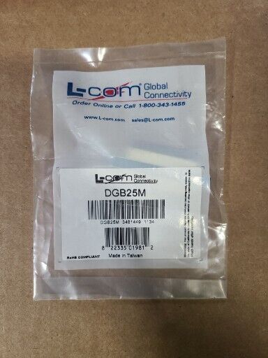 L-COM DGB25M Connector Adaptor Gender Changer -- 25 Male - 25 Male Lot Of 7