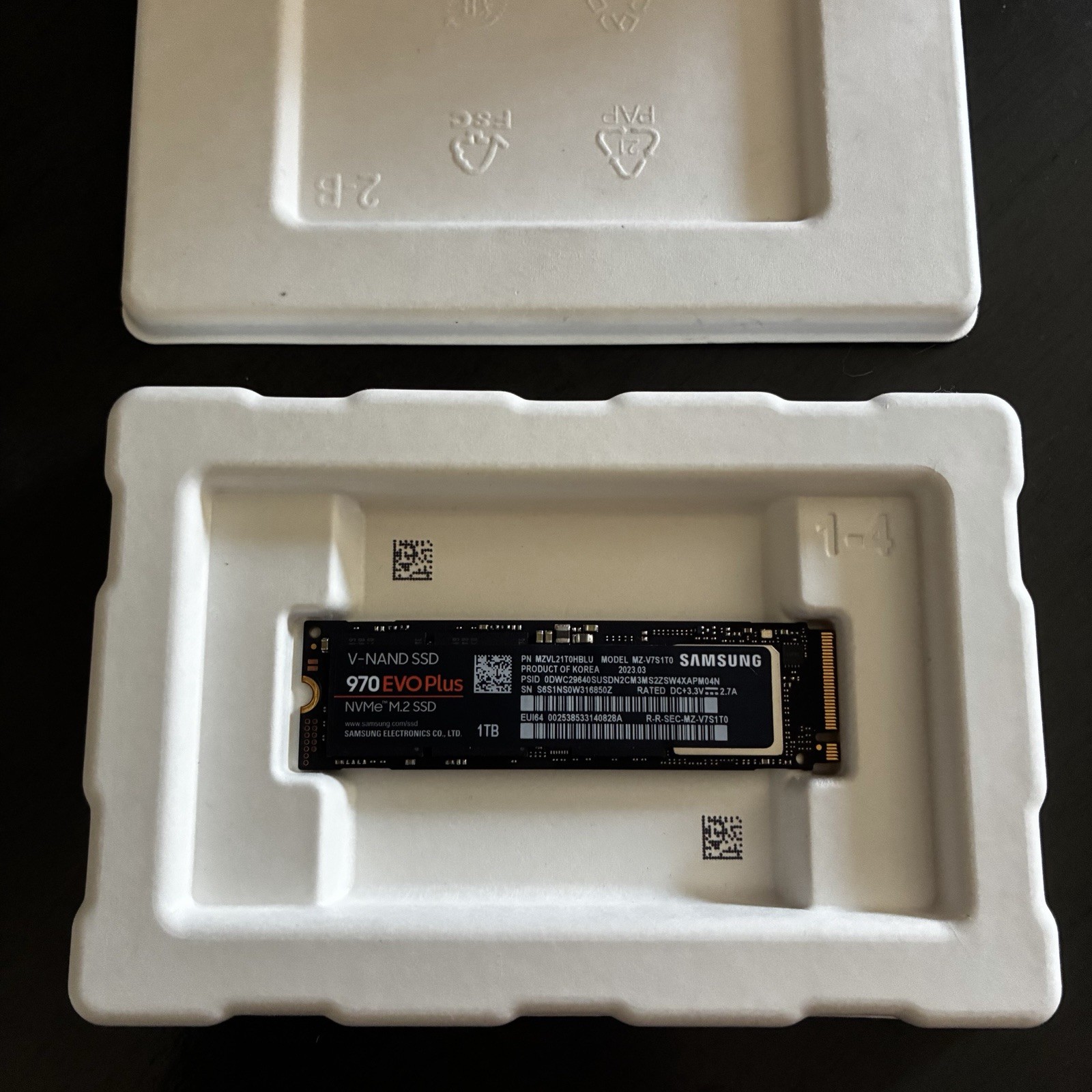 Samsung 970 EVO Plus 1TB NVMe M.2 Internal SSD 3500MB/s Black
