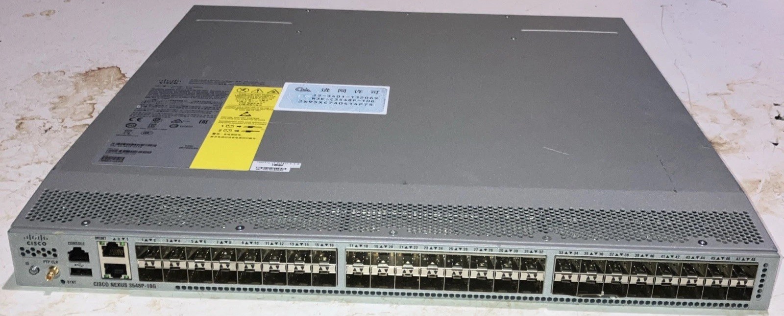 DEFECTIVE Cisco N3KC3548P10G Nexus 3000 48Port SFP Network Switch wDual  G3D