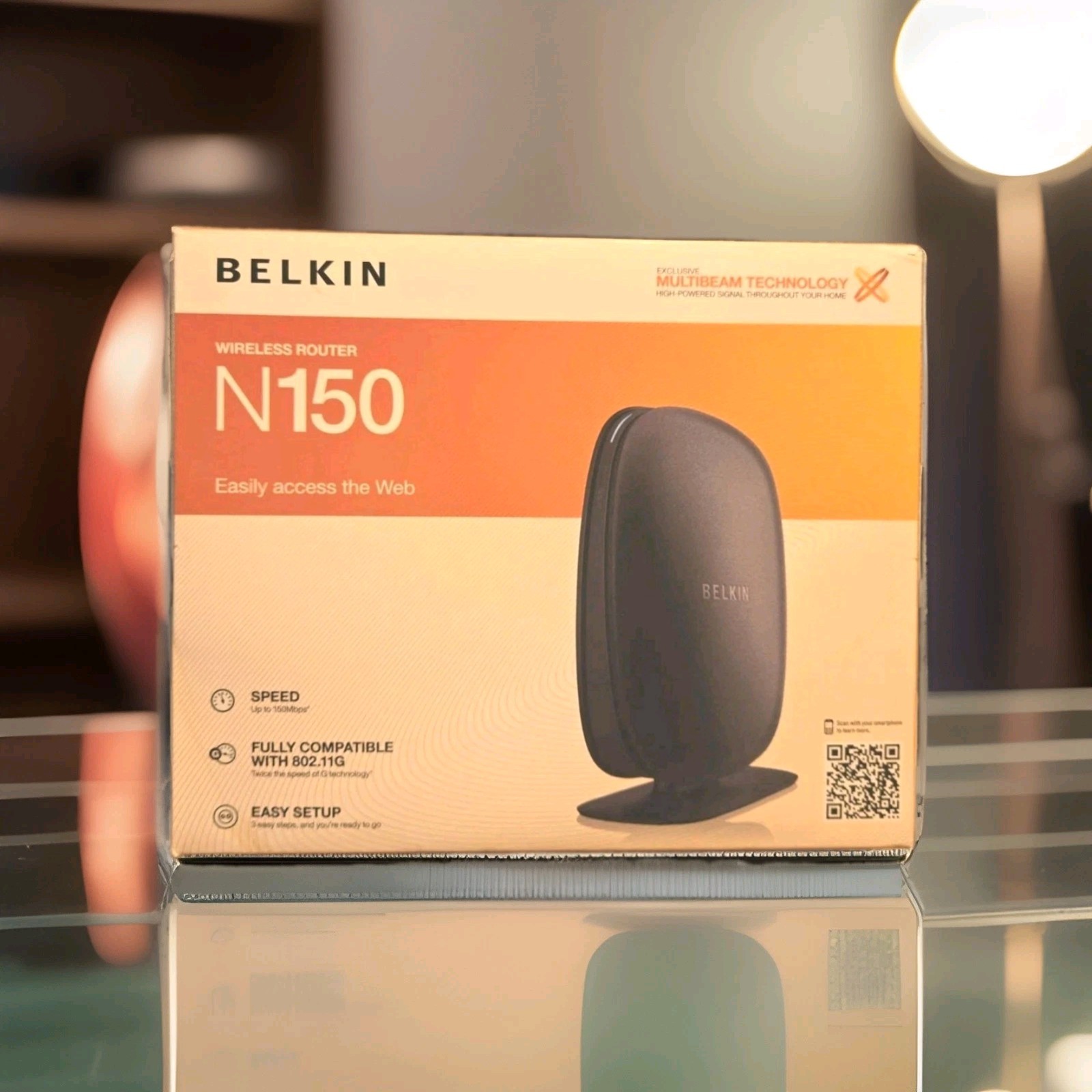 ​Belkin N150 Wireless Home Router Multibeam 802.11g F9K1001 ver.1010 N 150 Mbps