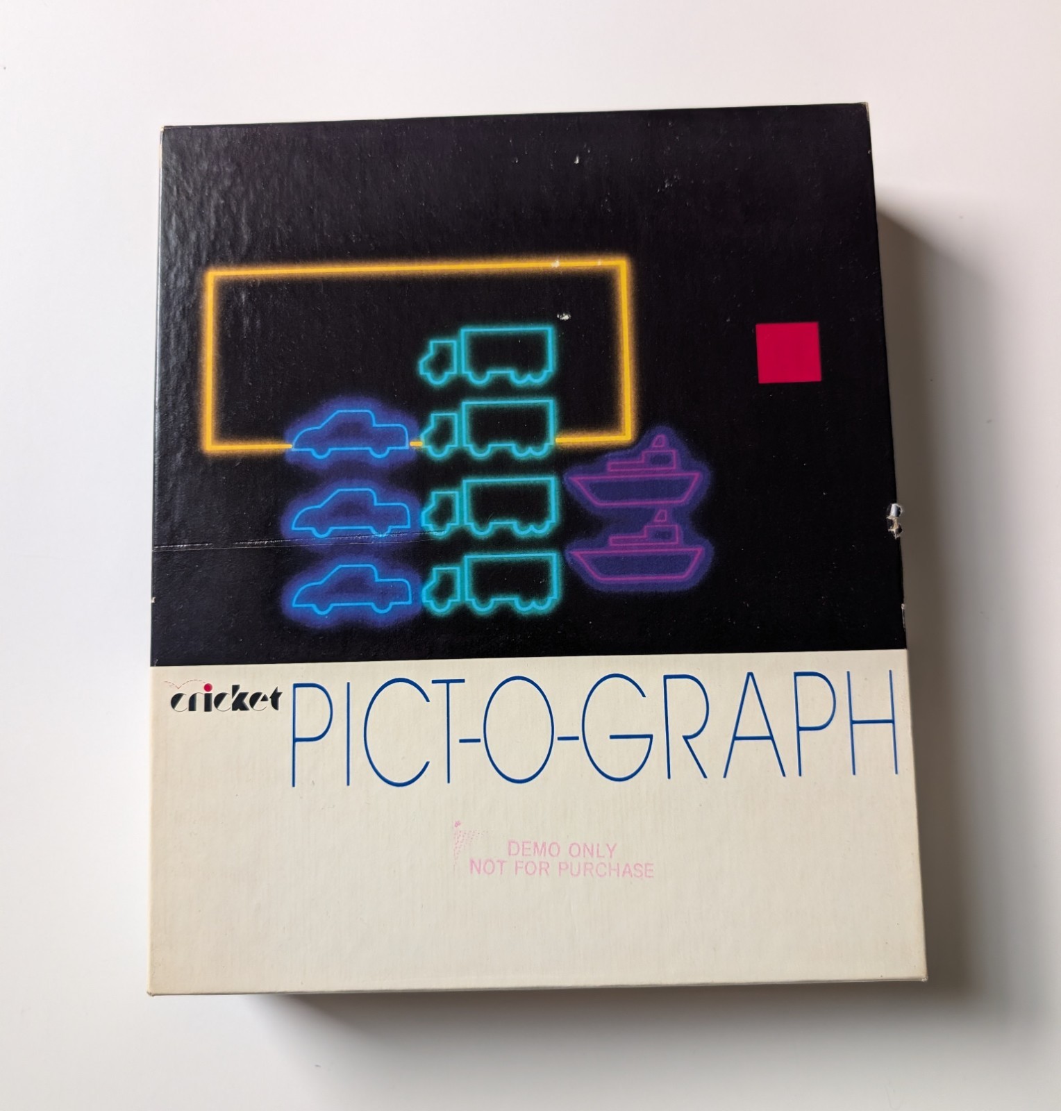 Rare Vintage Demo Copy Cricket Pict-O-Graph Graphing Software Apple Macintosh