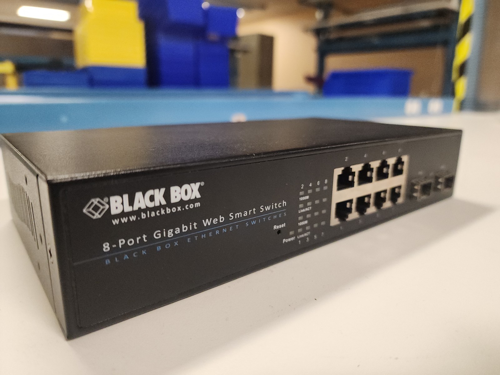 Black Box 8-Port Gigabit Web Smart Switch Model: LGB708A-R3-US