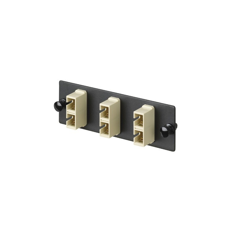 Panduit FAP3WEIDSCZ 3 Fiber SC Duplex Fiber Adapter Panel OM1 Electric Ivory