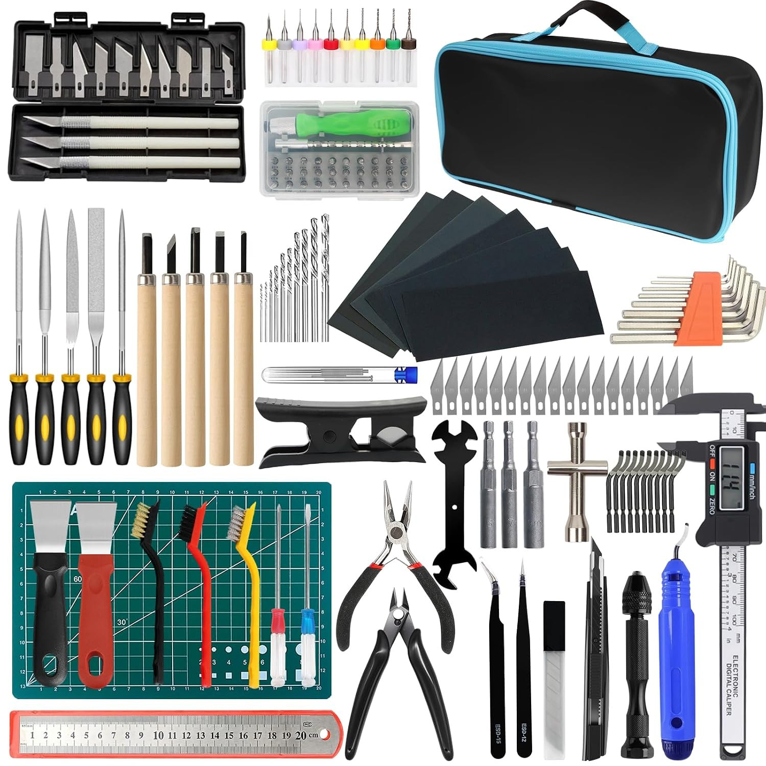 176 PCS 3D Printing Tool Kit, 3D Printing Accessories with Nozzle Cleaning Kit,
