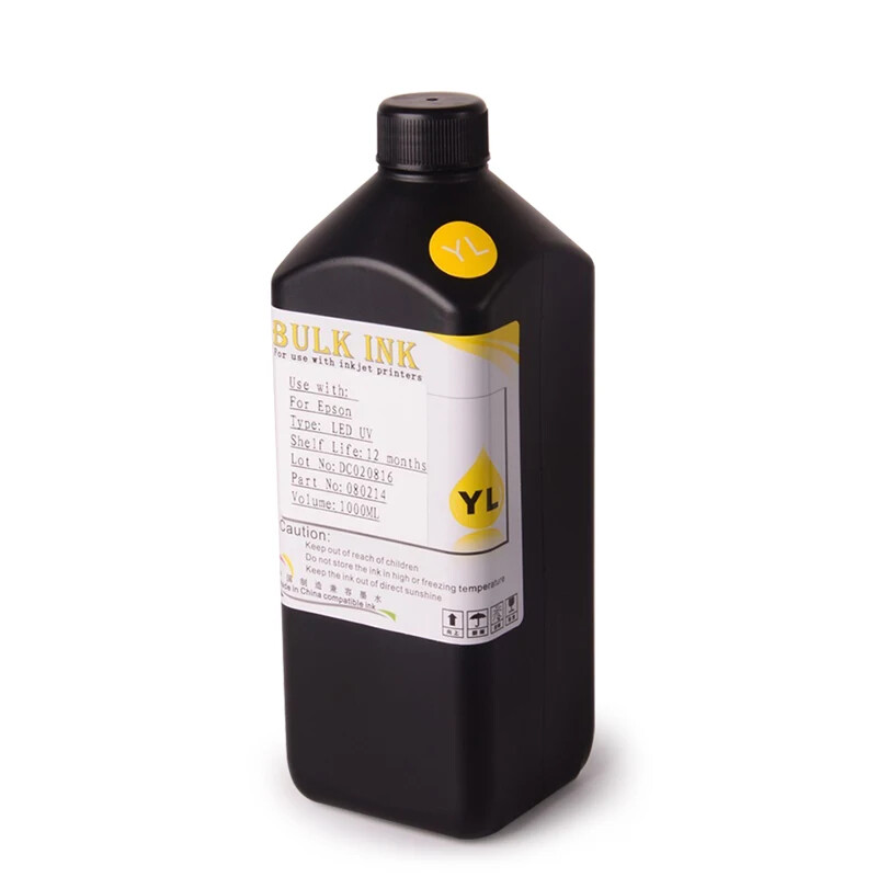High Level Hard UV Inkjet Ink For Eps DX5 DX7 TX800 UV Flatbed Printer