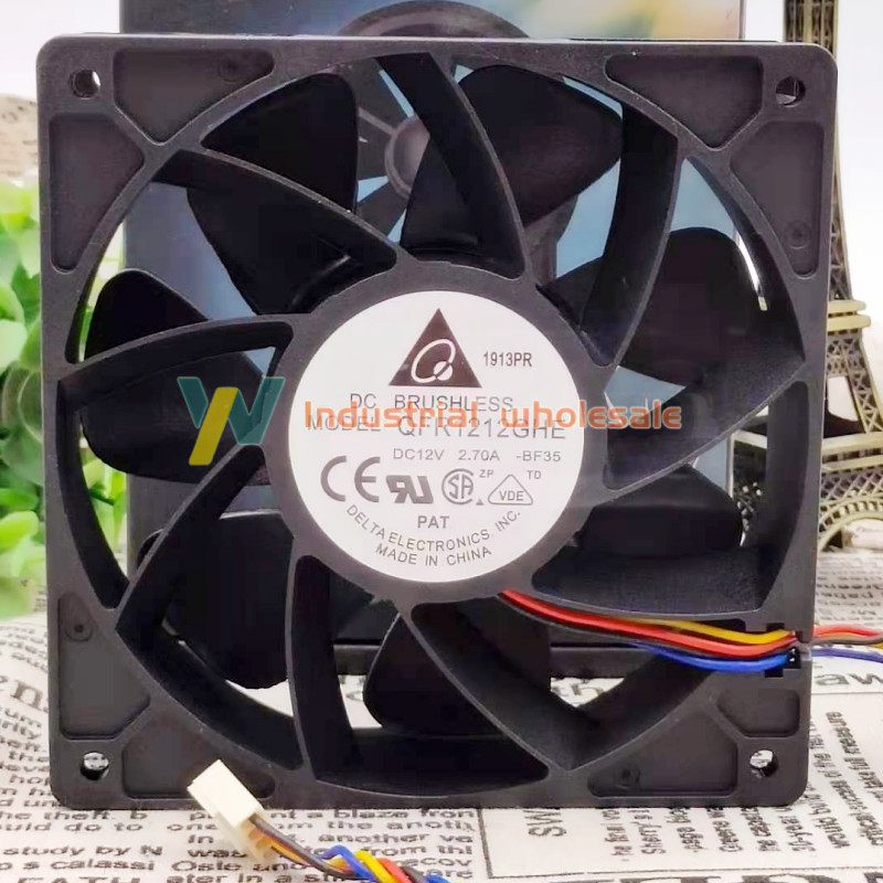 1pc new For Delta QFR1212GHE High Speed GPU Cooling Fan 120X120X38mm 4wires