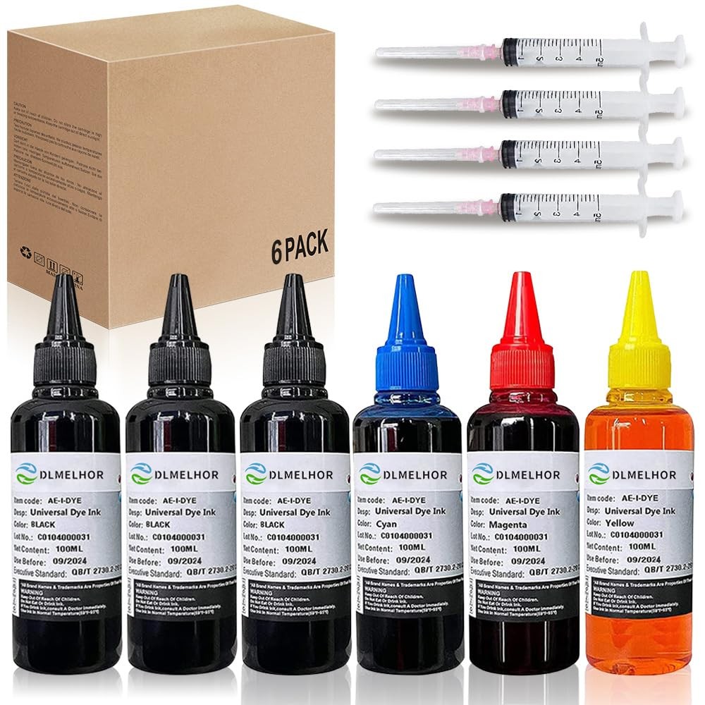 Universal Dye Ink Refill Kit Cartridges Refillable Cartridge