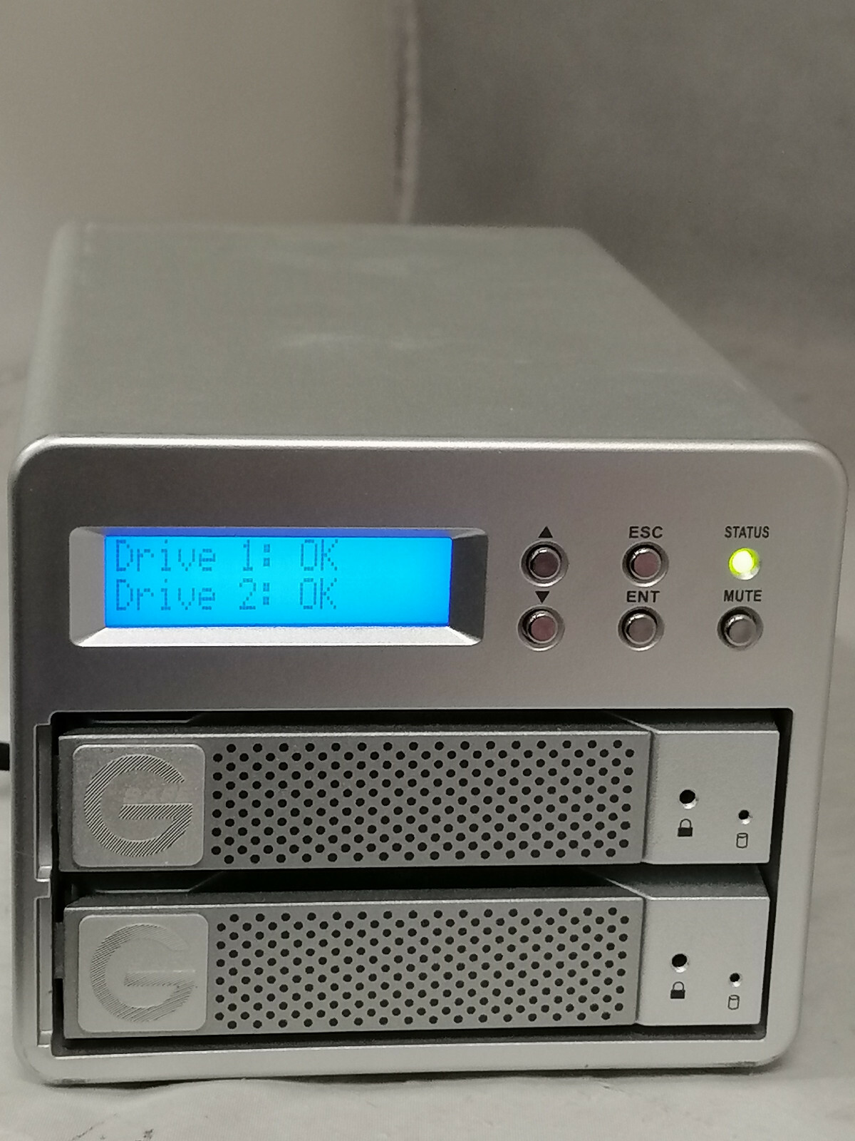 G-Technology G SAFE RAID-1 Hot Swappable External HDD 2 x 1TB HDD With Trays