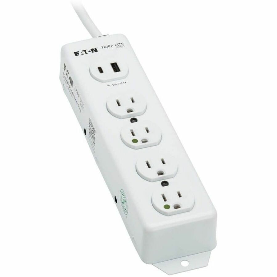 Tripp Lite PS415HGUSB 15ft Medical-Grade Power Strip 4 Outlets USB