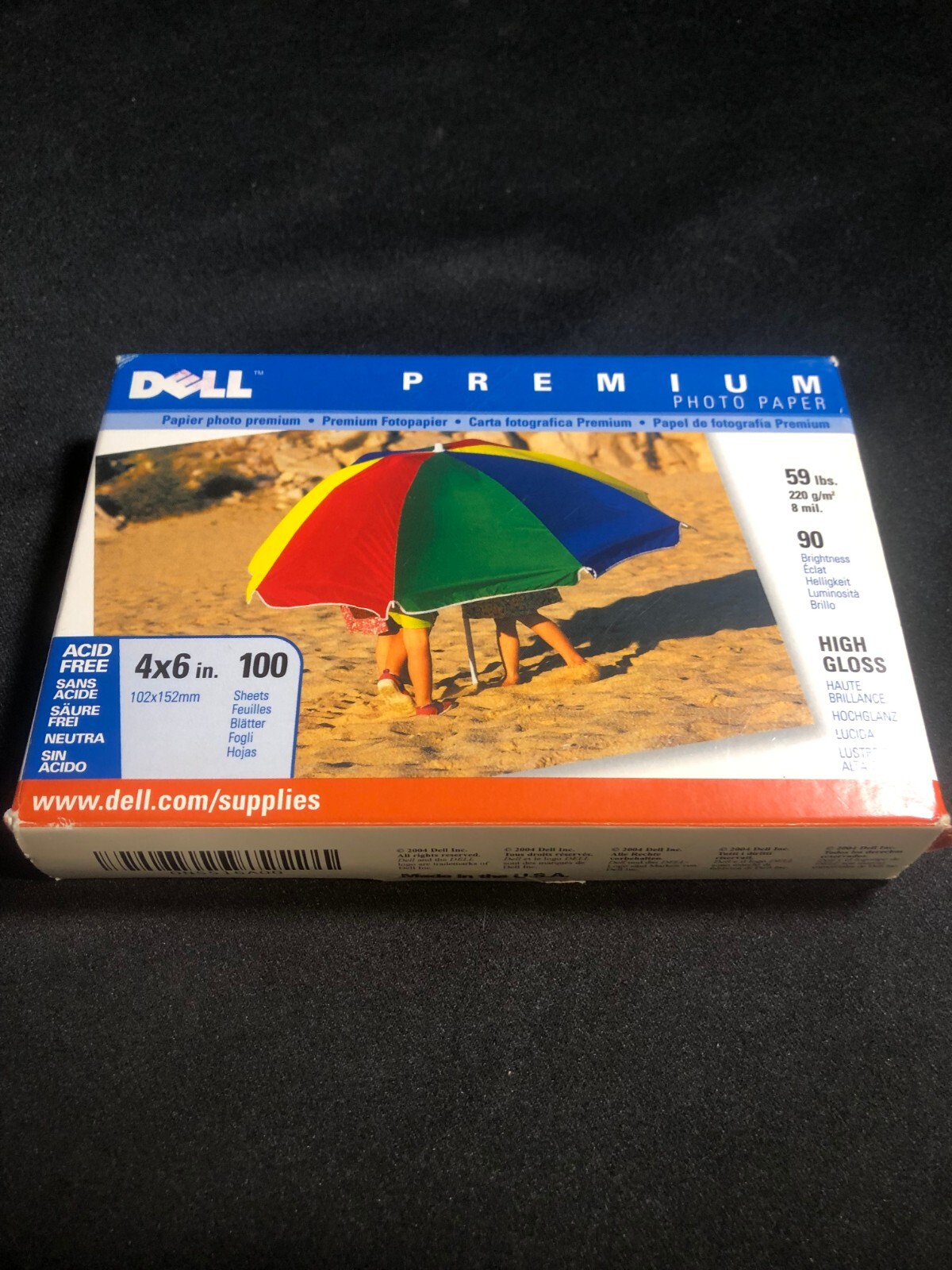 New Dell Premium Photo Paper 4 x 6 High Gloss 100 Sheets
