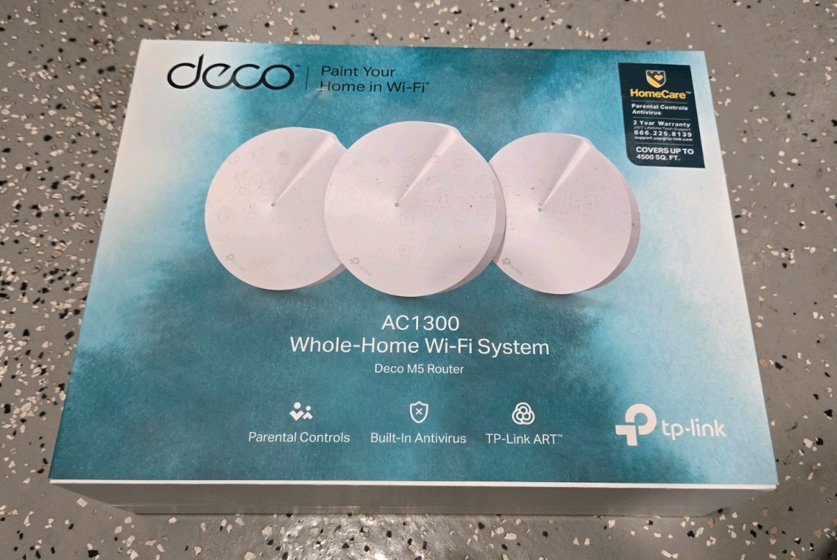  3-Pack TP-Link Deco M5 Router AC1300 Whole Home Wi-Fi System