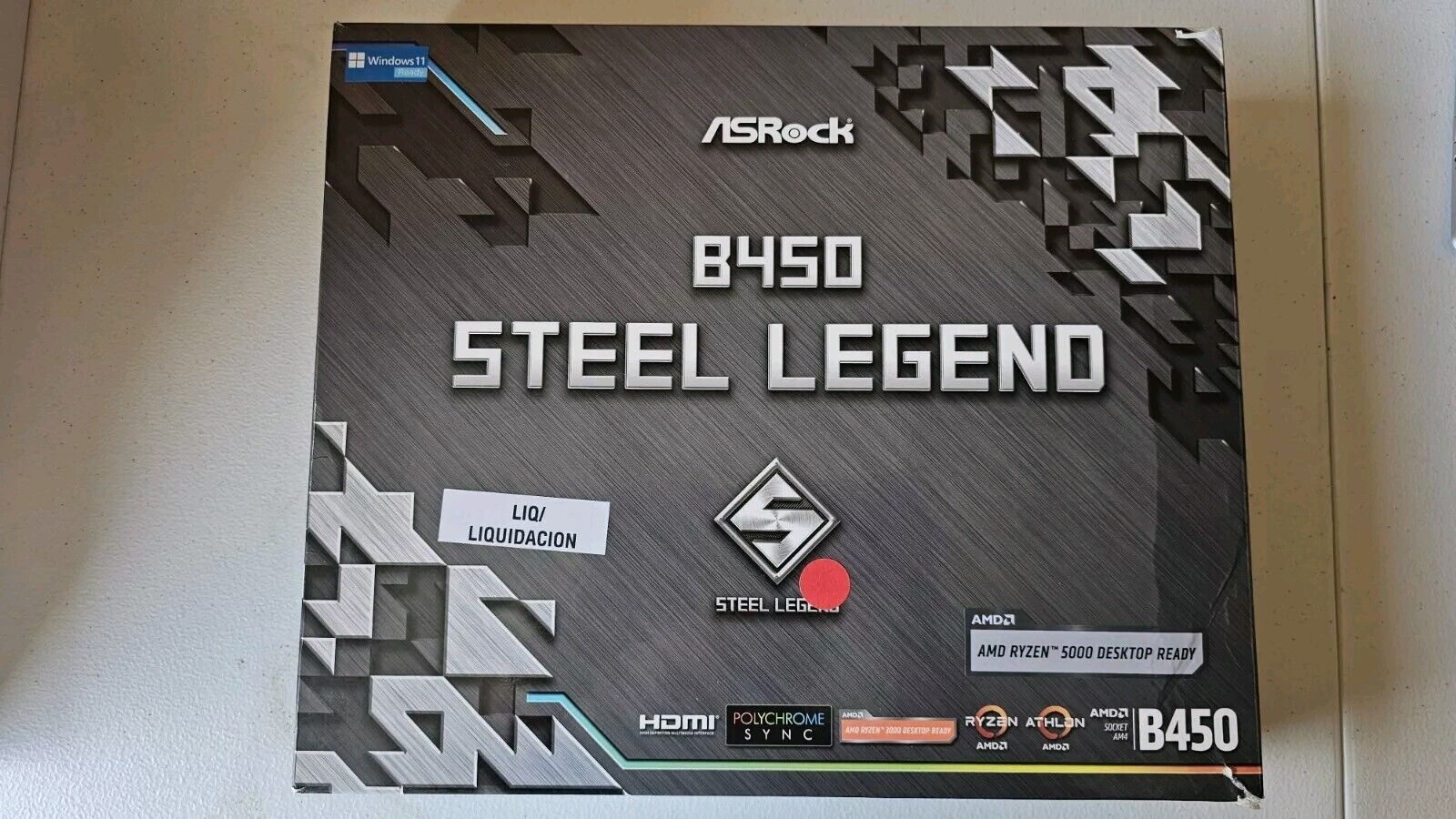 ASRock B450 Steel Legend AMD Motherboard Untested Please Read Description