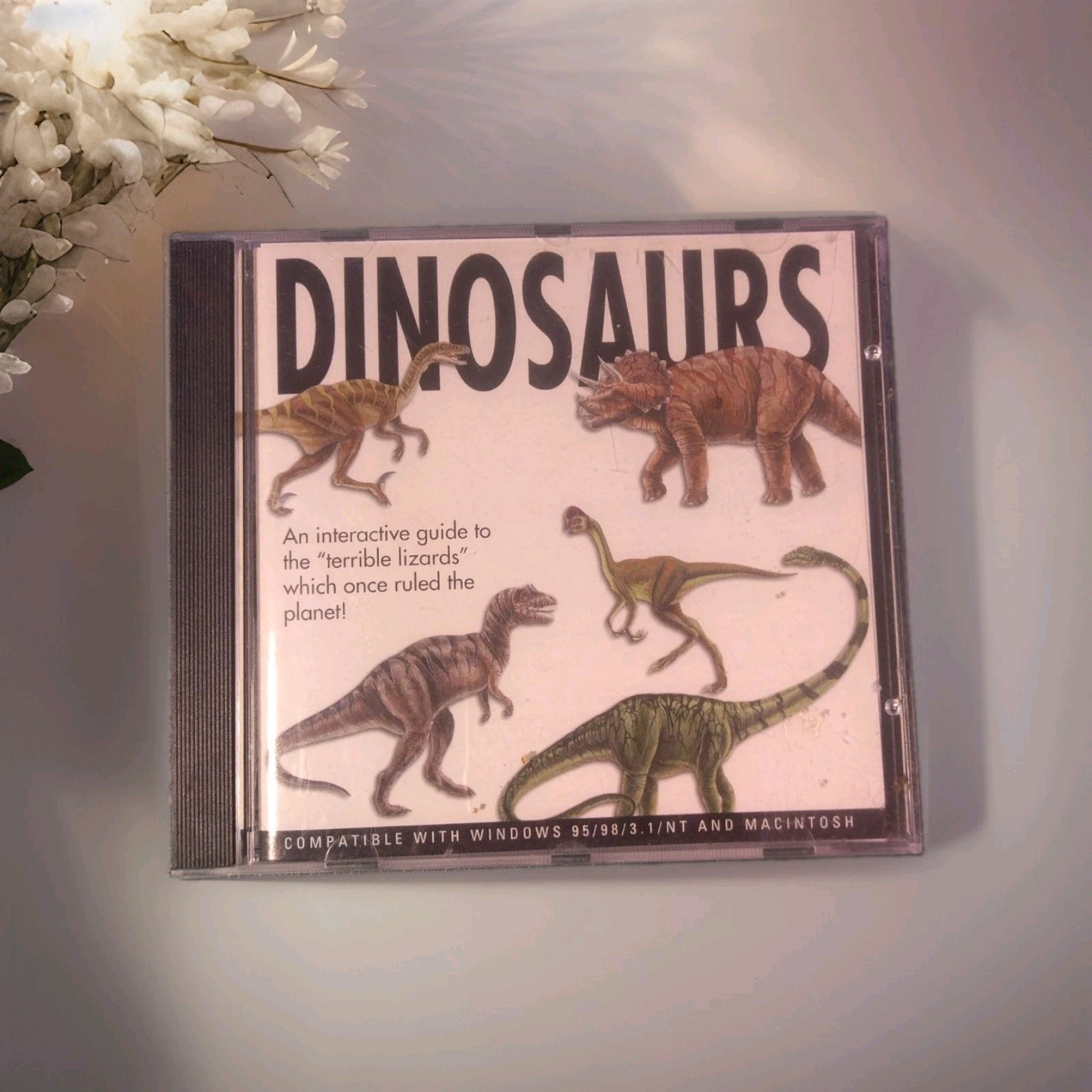 Dinosaurs An Interactive Guide PC CD-ROM 2001 Windows 95 98 Mac Vintage Retro