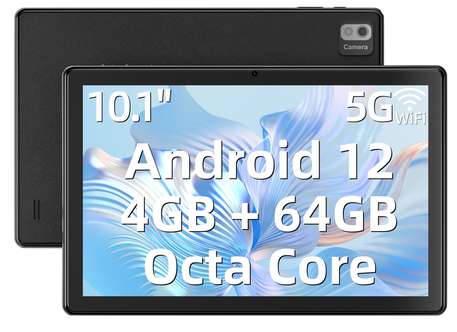 SGIN 10.1" Tablet 4GB 64GB Android 12 Octa-Core IPS 6000mAh Camera MicroSD WiFi