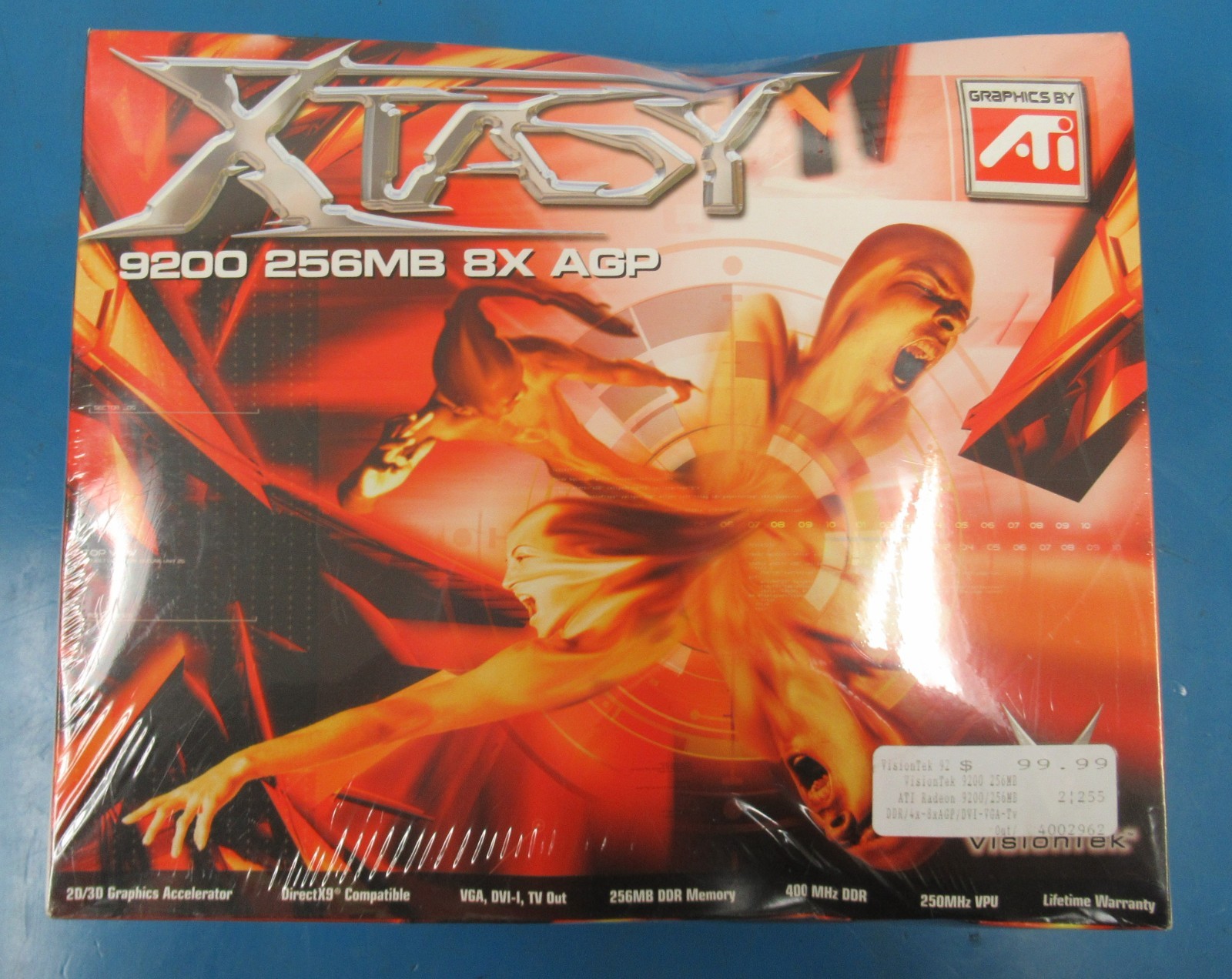 VisionTek Xtasy ATI 9200 256MB 8X AGP Vintage Computer Video Card (New)