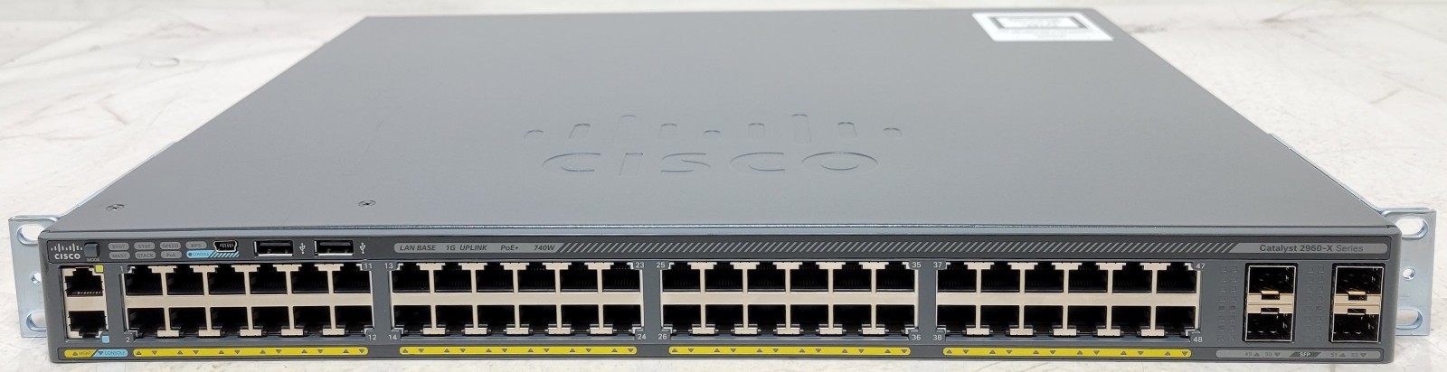 Cisco Catalyst 2960-X 48 Port Gigabit Switch PoE+ IOS 15.0  WS-C2960X-48FPS-L
