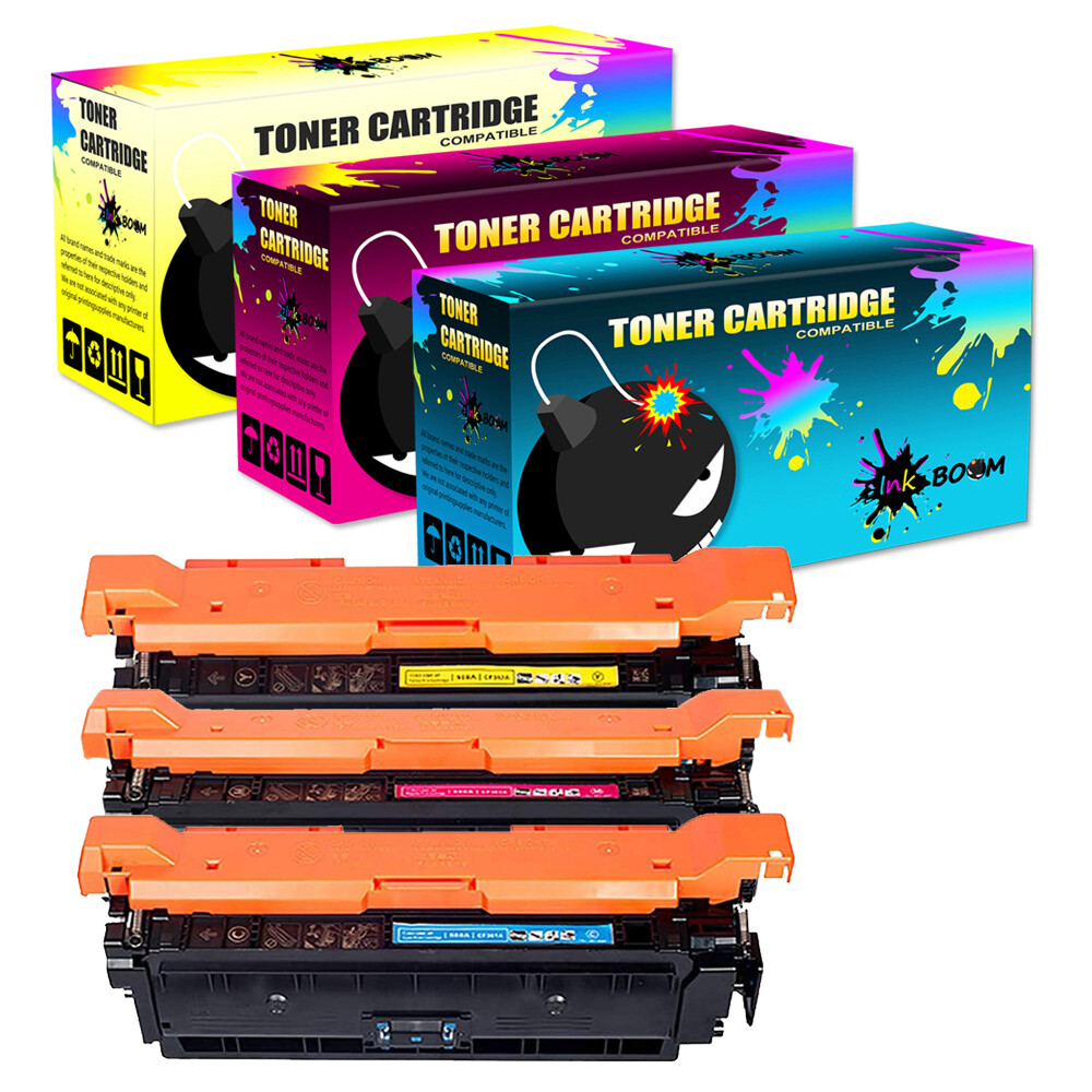3 CMY Toner replace for HP CF451A CF453A CF452A 655A Color LaserJet M653dh M652n