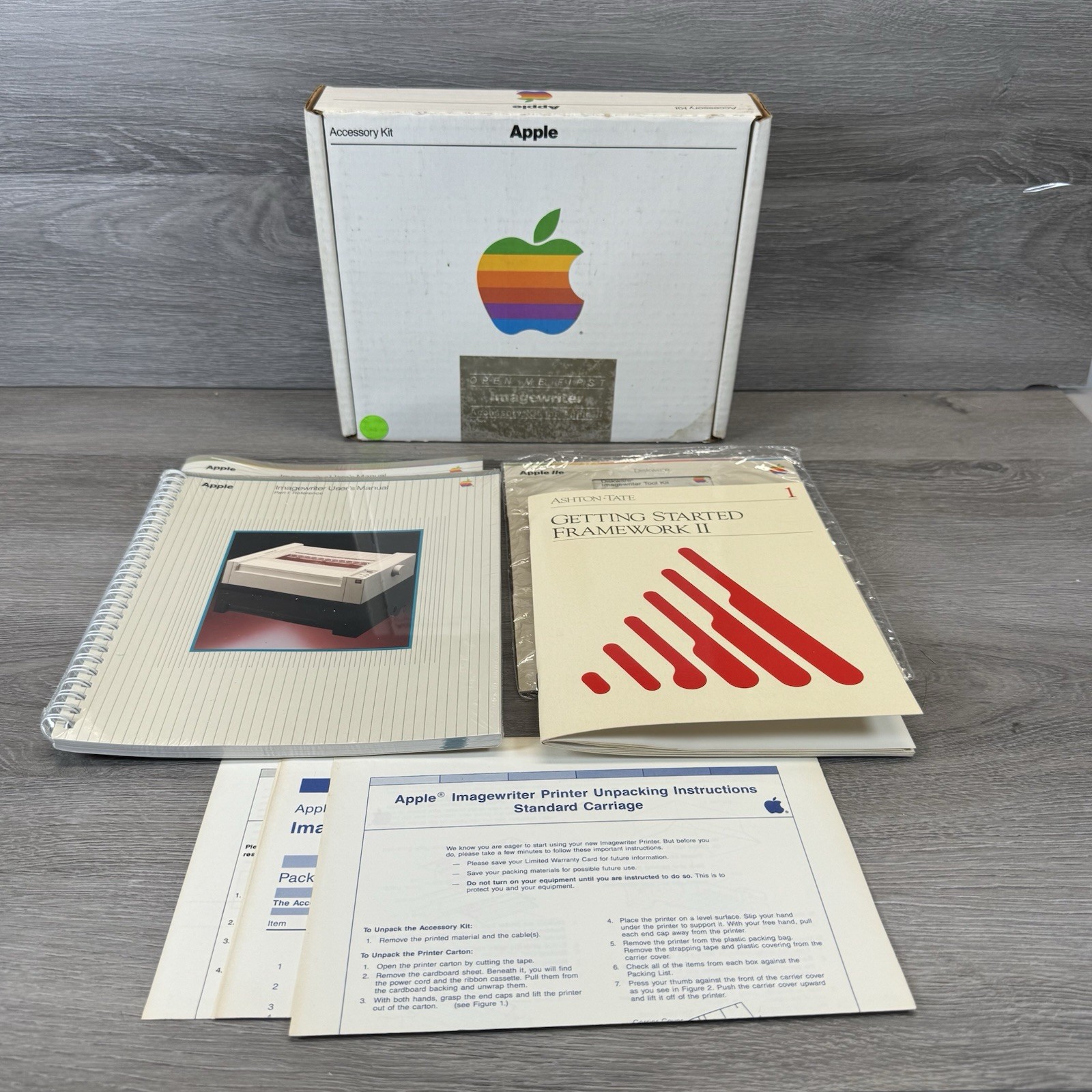 Apple ImageWriter II Bundle: Owner's Manual, Owner's Guide & Diskware Tool Kit