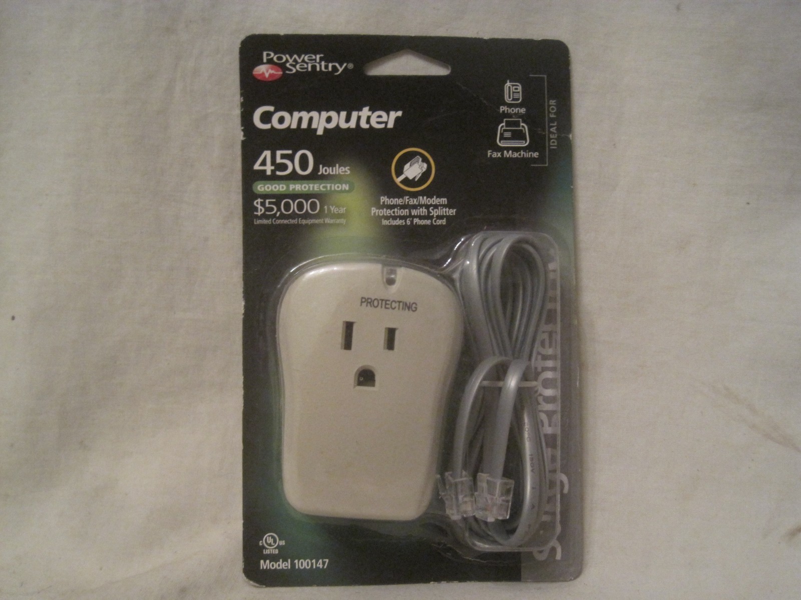 Power Sentry Computer Surge Protector Model 100147 nip new electronic protection