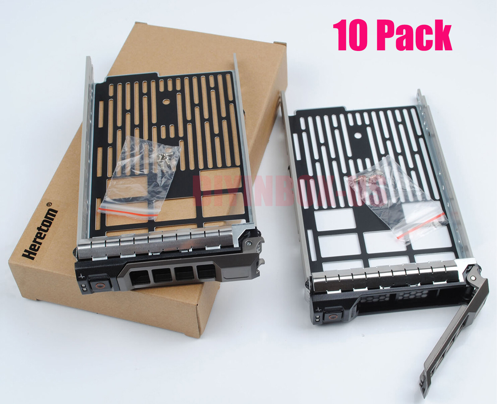 10Pack 3.5"Drive Tray Caddy For Dell PowerEdge R320 R420 R520 R720 R510 R720xd