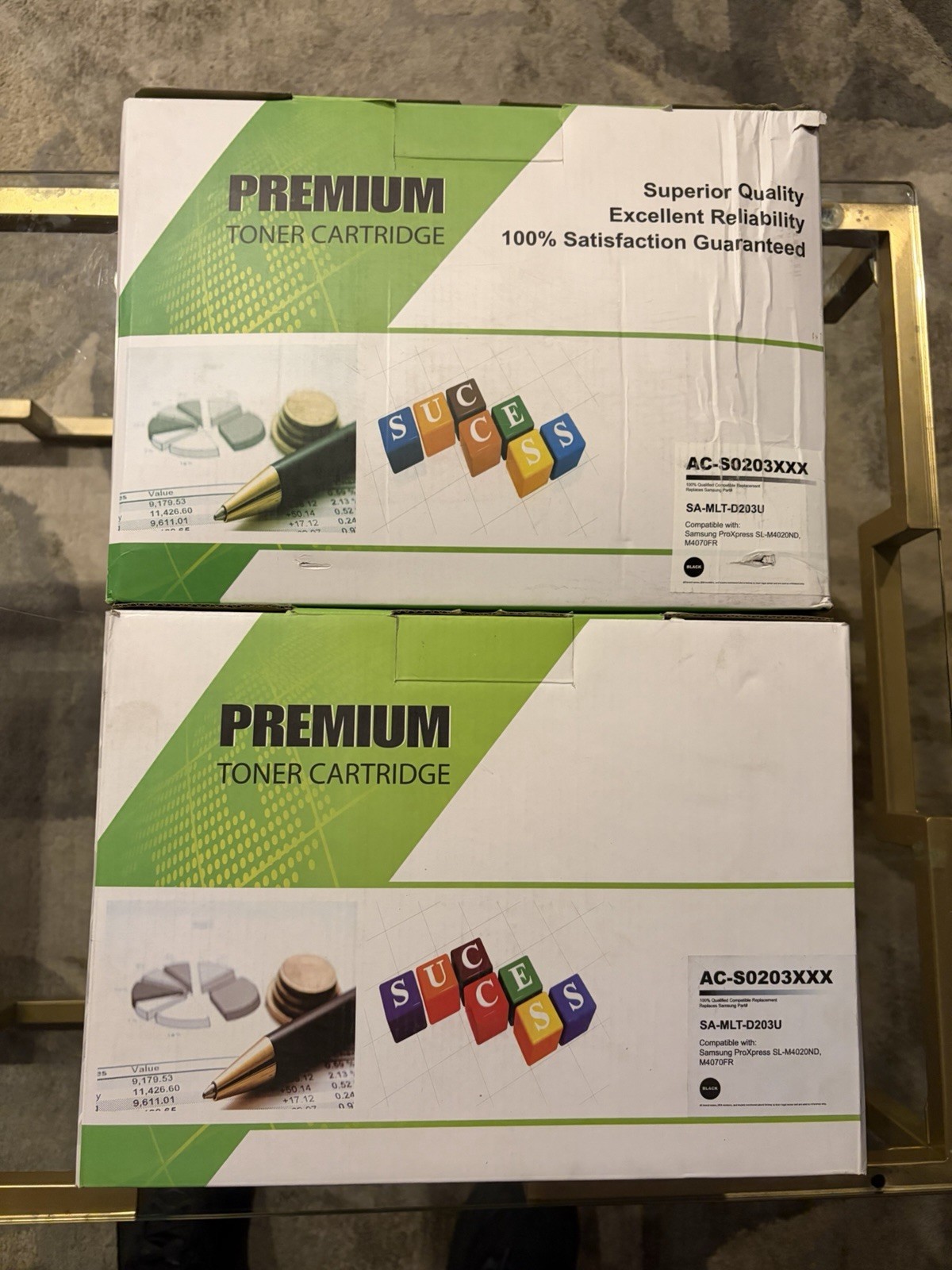 Lot of 3 Premium Compatible Toner Cartridges SA-MLT-D203U