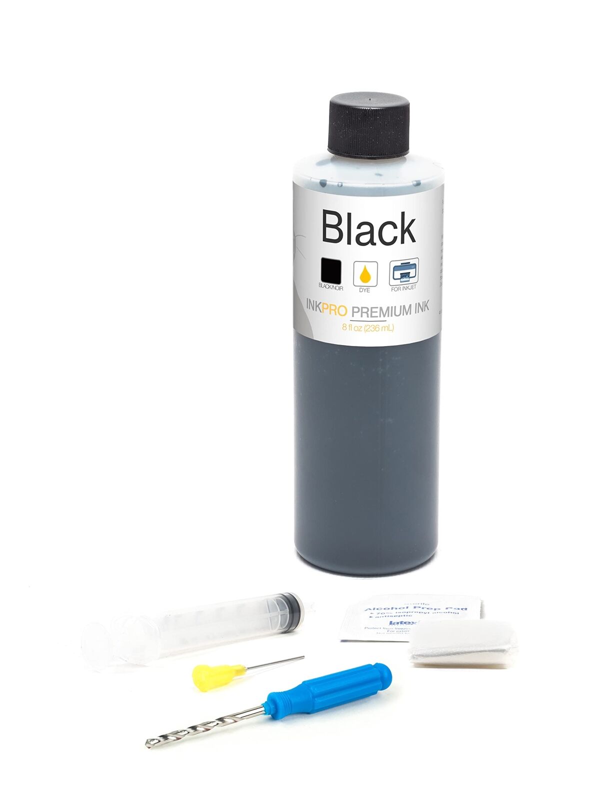 Premium Black Ink Refill Kit 8oz 236mL Compatible with Canon PG Series Cartridge